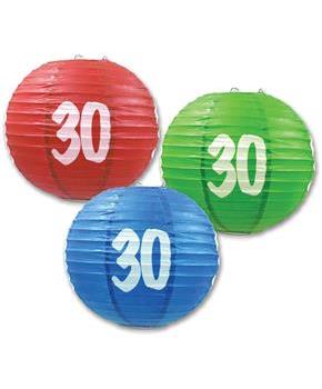 "30" Paper Lanterns