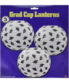 Grad Cap Paper Lanterns