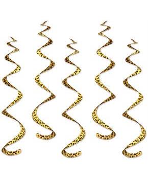 Printed Leopard Print Whirls