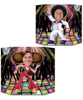 Disco Couple Photo Prop