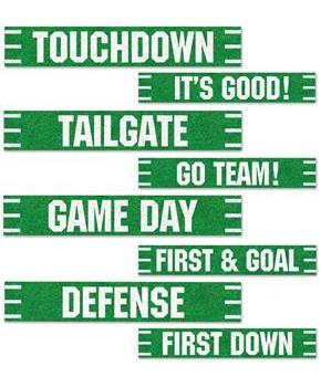 Football Street Sign Cutouts