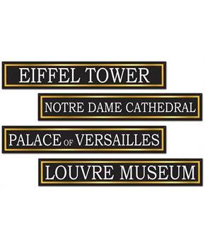French Street Sign Cutouts
