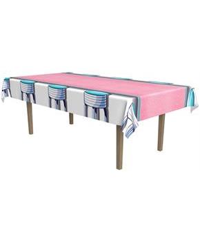 Soda Shop Stools Tablecover