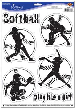 Softball Peel 'N Place