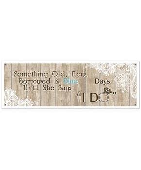 Rustic Wedding Sign Banner