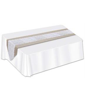 Lace & Burlap Table Runner