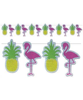 Flamingo & Pineapple Streamer