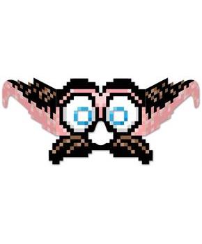 8-Bit Moustache & Eyes Eyeglasses
