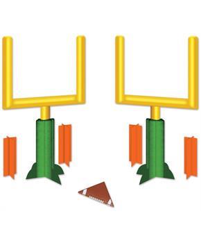 3-D Football Goal Post Centerpieces