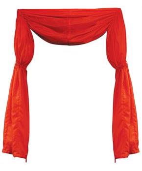 Fabric Red Curtain/Bunting