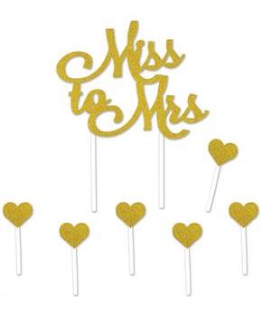 Miss To Mrs Cake Topper