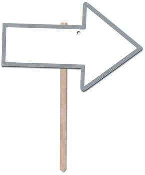 "Blank" Arrow Yard Sign