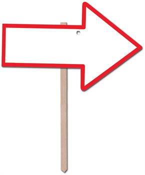 "Blank" Arrow Yard Sign