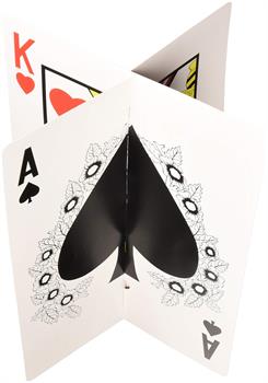 3-D Playing Card Centerpiece