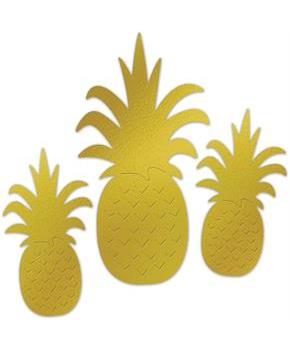 Foil Pineapple Silhouettes