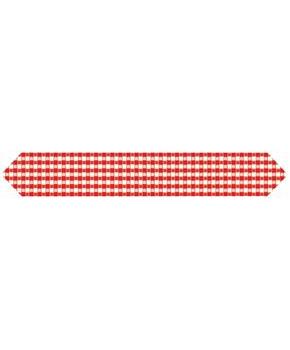 Printed Gingham Table Runner