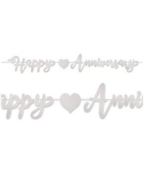 Foil Happy Anniversary Streamer