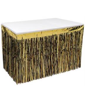 Pkgd 2-Ply Metallic Table Skirting