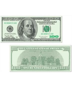 Big Bucks Cutout 100 Bill