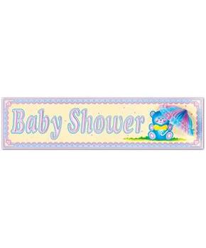 Baby Shower Sign w/Tissue Parasol