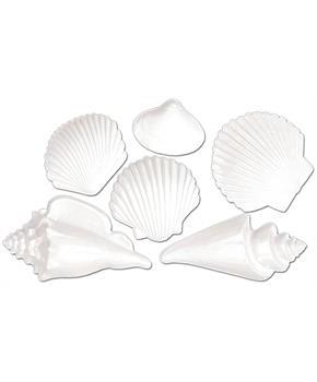 White Plastic Seashells