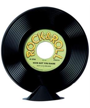 Plastic Record Centerpiece