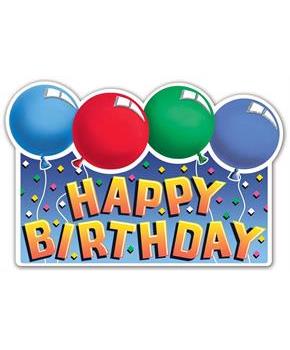 Glittered Happy Birthday Sign