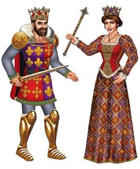 Jointed Royal King & Queen