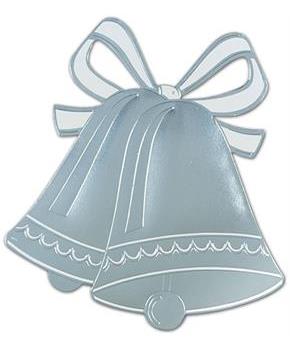 Foil Wedding Bell Silhouette