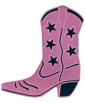 Foil Cowboy Boot Silhouette