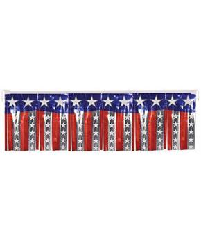 Metallic Stars & Stripes Fringe Banner
