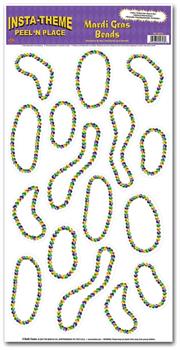 Mardi Gras Beads Peel 'N Place