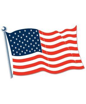 American Flag Cutout