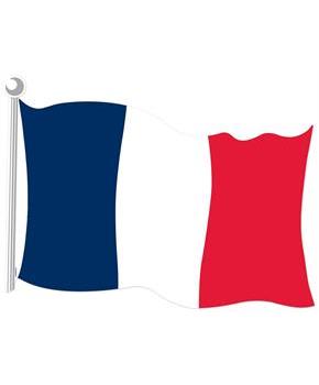 French Flag Cutout