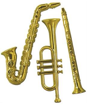 Gold Plastic Musical Instruments