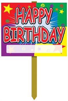 Happy Birthday Yard Sign