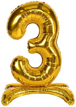 Self-Standing Balloon Number "3"