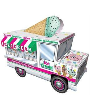 3-D Ice Cream Truck Centerpiece