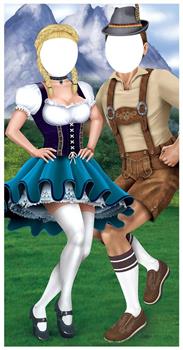 Oktoberfest Couple Photo Prop Stand-Up
