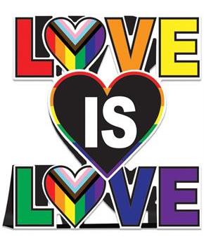 3-D Love Is Love Centerpiece