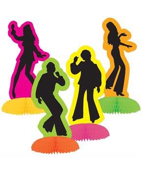 Retro 70's Silhouette Mini Centerpieces