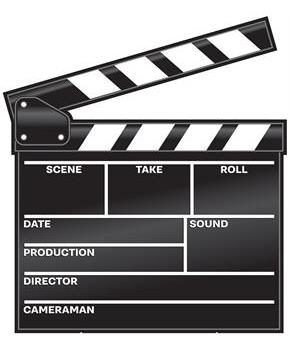 Red Carpet Clapboard Stand-Up