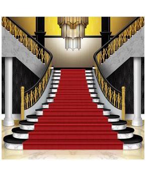 Red Carpet Grand Staircase Photo Prop