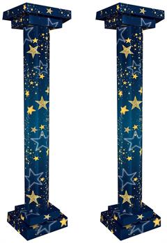 Starry Night 3-D Tall Column Props