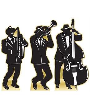 Great 20's Jazz Band Silhtte Stand-Ups