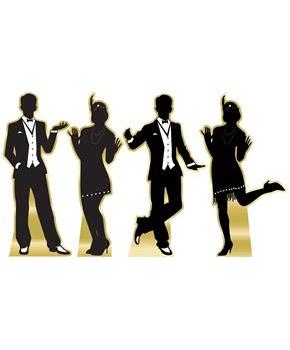 Great 20's Dancer Silhouette Stand-Ups