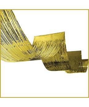 1-Ply Metallic Fringe Ceiling Curtain