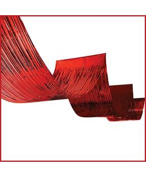 1-Ply Metallic Fringe Ceiling Curtain