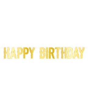 Foil Happy Birthday Streamer