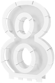 Balloon Mosaic Number "8" Frame